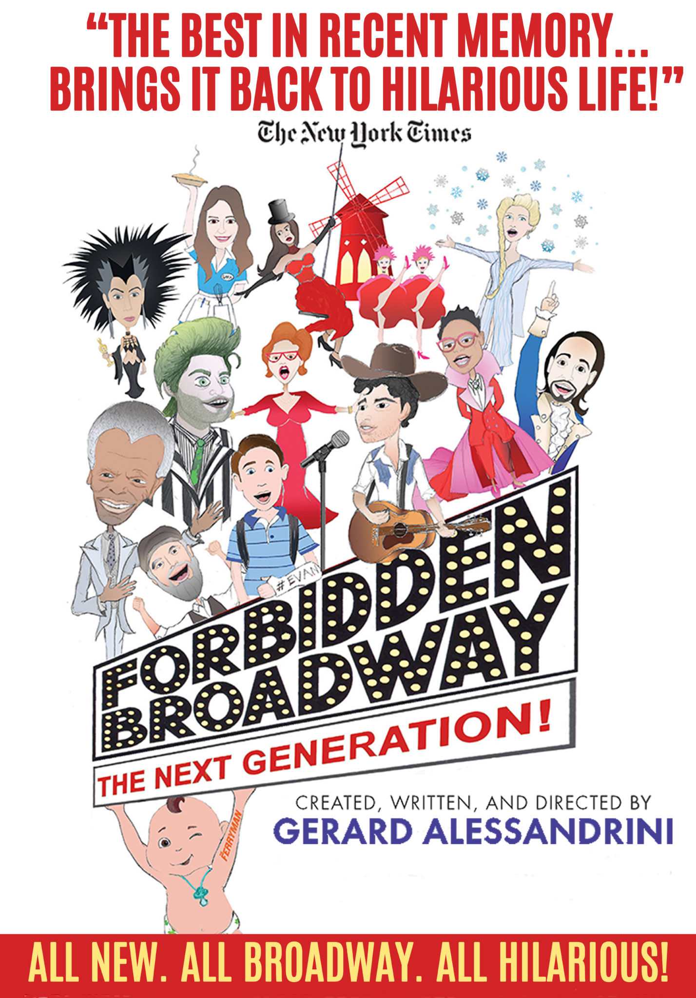Forbidden Broadway with NY TIMES quote
