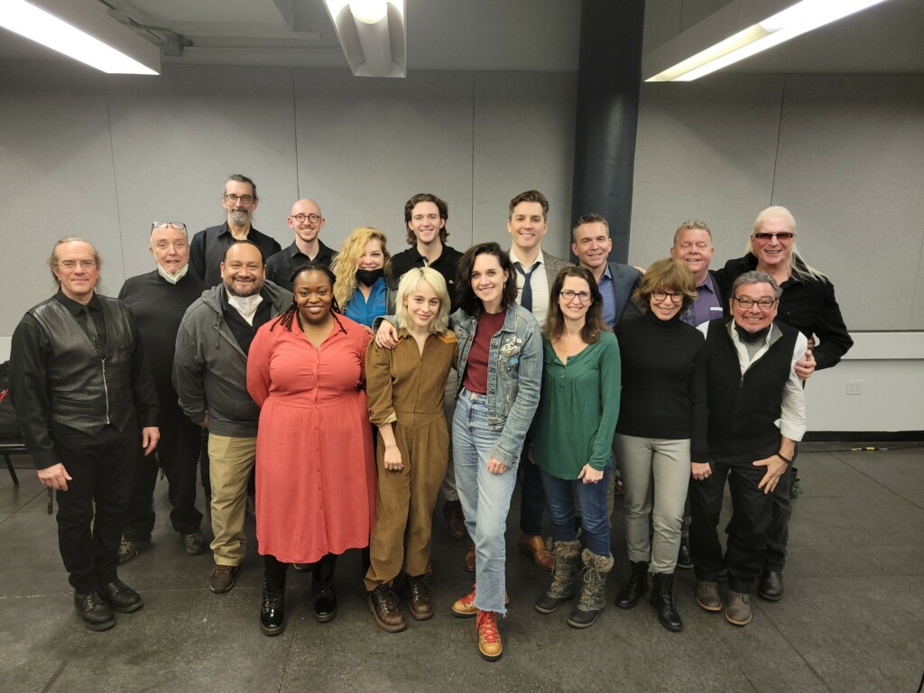 Lena Hall, Sophia Ann Caruso and the cast and creative team of The York's 2022 Development Reading of "Twist of Fate."