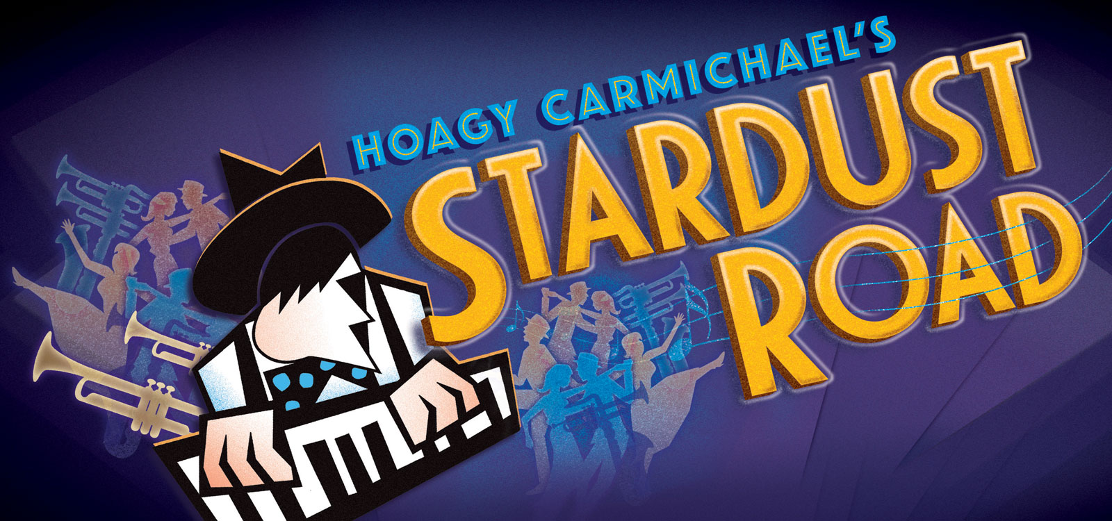 Hoagy Carmichael's Stardust Road Title Treatment